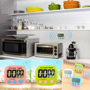 Large LCD Digital Kitchen Timer Magnetic Cooking Count-Down Up Clock Alarm