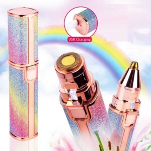 Rechargeable Gilitter Rainbow 2 in 1 Women Hair Remover