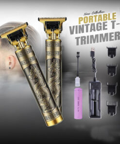 Vintage T9 Hair Clipper Trimmer - ব্যাটারি খুলে চার্জ দিতে হবে