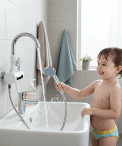 Electric Hot Cold Water Tap Wall With Shower ( ওয়াল মাউন্ট শাওয়ার সহ )