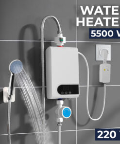 Thermostatic Water Heater Shower and LCD Screen Temp Control RYK 010