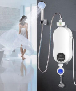 Thermostatic Water Heater Shower and LCD Screen Temp Control RYK 007