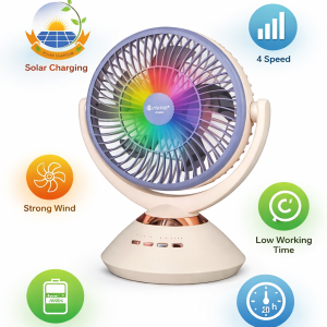 Alternative view of JY SUPER Desk Fan JY 2570 LED 360 Moving – লাইট সহ টেবিল ফ্যান ২৫৭০