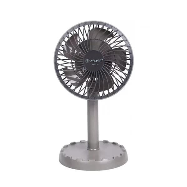 JY SUPER Rechargeable Hanging/Desk Fan JY 2218 - সব দিকে ঘুড়বে ২২১৮ - Image 4
