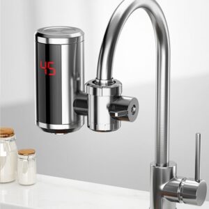 Alternative view of LED Metal Instant Electric Kitchen Faucet Water Tap কিচেনের প্রিমিয়াম ইলেক্ট্রিক ওয়াটার ট্যাপ RY 013