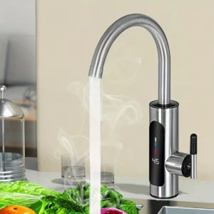 LED Metal Instant Electric Kitchen Faucet Water Tap - কিচেনের প্রিমিয়াম ইলেক্ট্রিক ওয়াটার ট্যাপ RY 019