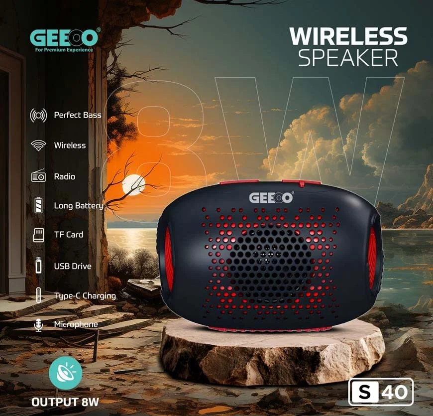 GEEOO S40 Perfect Bass Wireless Speaker